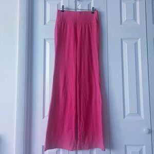 Barbie Pink Cotton Flare High Waisted Yoga Lounge Pants XS